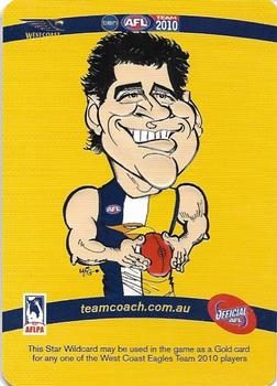 2010 Team Zone AFL Team - Star Wildcards #SW-15 Andrew Embley Back